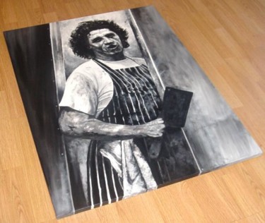 Painting titled "Marco Pierre White" by Paul Sabine, Original Artwork