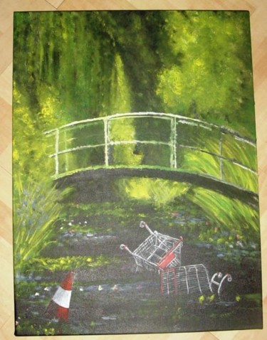 Painting titled "Show me the Monet" by Paul Sabine, Original Artwork