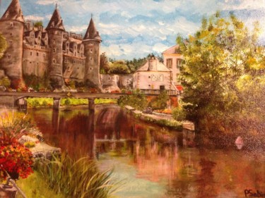 Painting titled "Josselin Castle" by Paul Sabine, Original Artwork