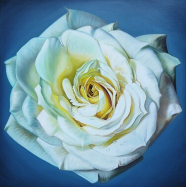 Schilderij getiteld "Elegance in Bloom" door Popova Josephine, Origineel Kunstwerk, Olie