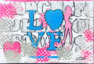Stylish Love Картина под названием "Stylish Love" - Poptonicart, Подлинное произведение искусства, Акрил