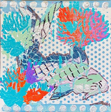 Fish - be like a fish out of water Картина под названием "Fish - be like a fi…" - Poptonicart, Подлинное произведение искусства, Акрил