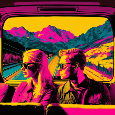Arts numériques intitulée "TRAINSPOTTING" par Poptonicart, Œuvre d'art originale, Peinture numérique
