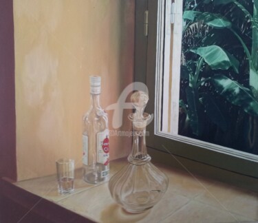 Painting titled "bodegon" by Pedro Portela, Original Artwork, Oil