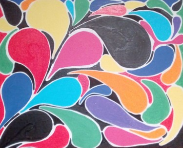 Painting titled "Harmonie (la sympho…" by Posca-Art-Man, Original Artwork, Acrylic