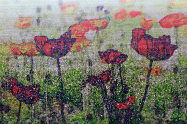 Digital Arts titled "Mohn nachglühen" by Sigrid Gombert, Original Artwork, Digital Painting