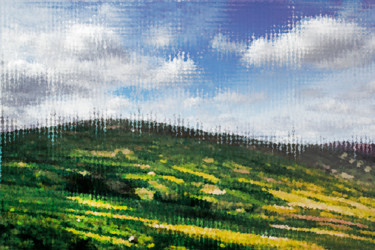 Digital Arts titled "Land übervoll" by Sigrid Gombert, Original Artwork, Digital Painting