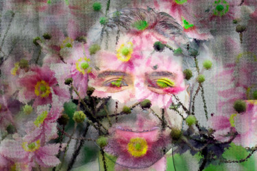 Digitale Kunst mit dem Titel "Sebastian am Morgen" von Sigrid Gombert, Original-Kunstwerk, Digitale Malerei
