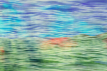 Digitale Kunst mit dem Titel "Landschaft vom Wind…" von Sigrid Gombert, Original-Kunstwerk, Digitale Malerei