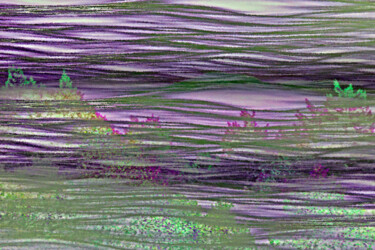 Digitale Kunst mit dem Titel "Landschaft leicht i…" von Sigrid Gombert, Original-Kunstwerk, Digitale Malerei