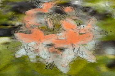 Arte digitale intitolato "Blüten kommen wiede…" da Sigrid Gombert, Opera d'arte originale, Pittura digitale