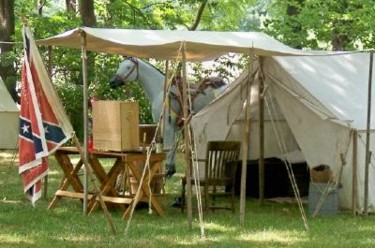 Photography titled "Confederate Tent" by Susan Ledford, Original Artwork