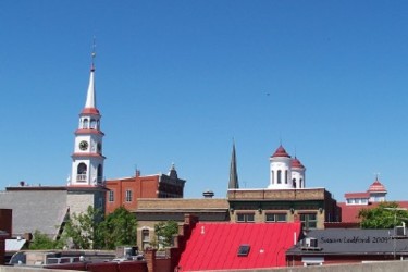 Photography titled "Rooftop Angles & Sp…" by Susan Ledford, Original Artwork