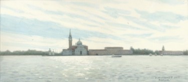 Картина под названием "Венеция Художник Ул…" - Искандер Улумбеков, Подлинное произведение искусства