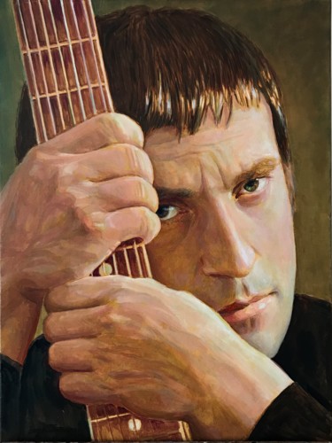 Картина под названием "Владимир Высоцкий" - Andrey Potapov, Подлинное произведение искусства, Масло
