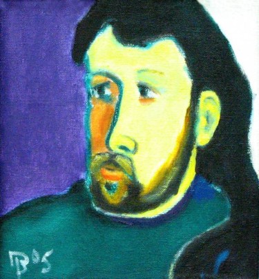 Painting titled "Автопортрет" by Vladimir Potemkin, Original Artwork