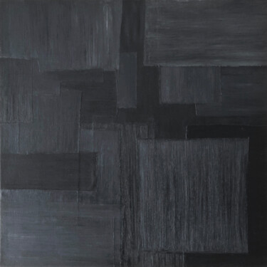 Malerei mit dem Titel "Black Series No.1" von Urszula Potemkowska, Original-Kunstwerk, Öl