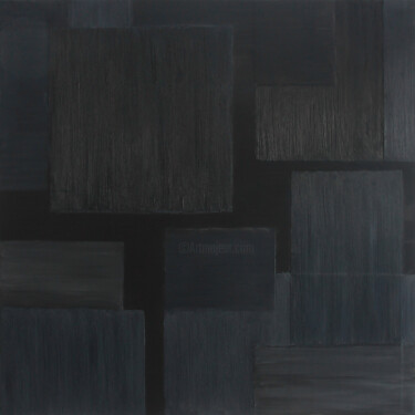 Peinture intitulée "Black Series No. 05" par Urszula Potemkowska, Œuvre d'art originale, Huile Monté sur Châssis en bois