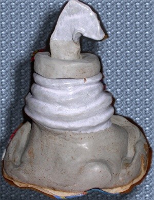 Sculpture titled "Echec" by Johnluca, Original Artwork, Ceramics