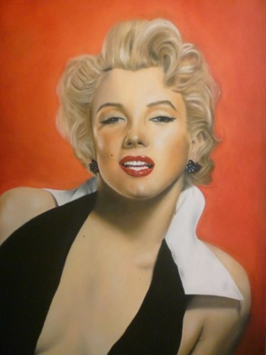 Painting titled "marilyn" by Eric Pottier, Original Artwork