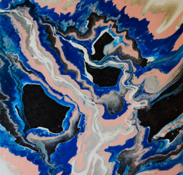 Peinture intitulée "Endless sea" par Mehrnoosh Pouliquen, Œuvre d'art originale, Acrylique