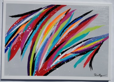 Schilderij getiteld "Phoenix" door Franck Dailly, Origineel Kunstwerk, Acryl