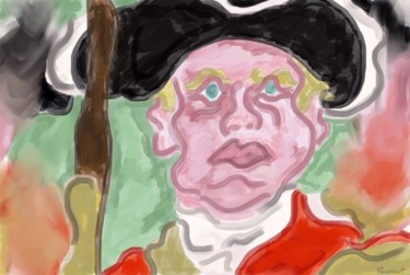 Peinture intitulée "Barry Lyndon" par Alexandre Poussart, Œuvre d'art originale, Peinture numérique