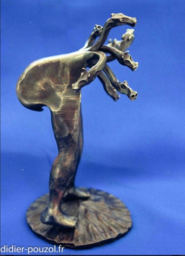 Sculpture intitulée "L’Hydre" par Didier Pouzol, Œuvre d'art originale, Métaux