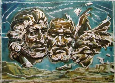 Картина под названием "История Самсона/Sam…" - Aleksey Poyaganov, Подлинное произведение искусства