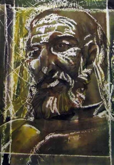 Картина под названием "Плененный Самсон/Ca…" - Aleksey Poyaganov, Подлинное произведение искусства