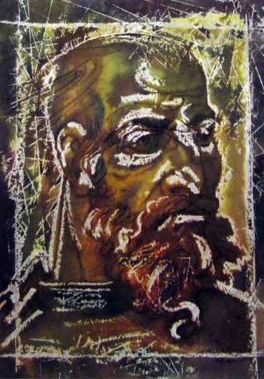 Картина под названием "Плененный Самсон/Ca…" - Aleksey Poyaganov, Подлинное произведение искусства