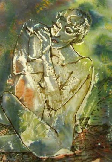 Painting titled "Кокетка/Coquette" by Aleksey Poyaganov, Original Artwork