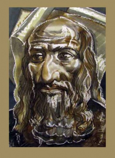 Картина под названием "Патриарх/Patriarch" - Aleksey Poyaganov, Подлинное произведение искусства