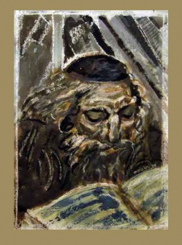 Картина под названием "Старик/Old Man" - Aleksey Poyaganov, Подлинное произведение искусства