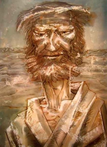 Картина под названием "Вечный жид/Eternal…" - Aleksey Poyaganov, Подлинное произведение искусства