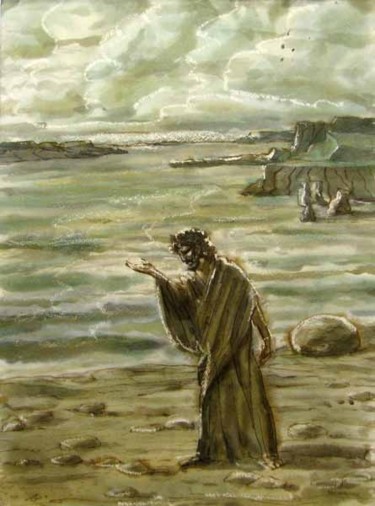 Картина под названием "Одиссей" - Aleksey Poyaganov, Подлинное произведение искусства