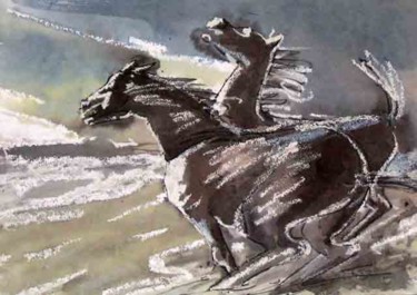 Painting titled "Wind" by Aleksey Poyaganov, Original Artwork