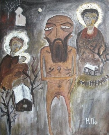 Painting titled "Dostoevsky" by Nikita Pozdnyakov, Original Artwork