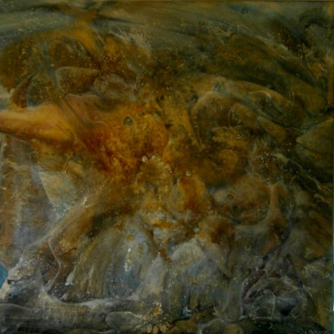 Pittura intitolato "la soupe primitive-…" da Pierre Paul Parmentier, Opera d'arte originale, Olio