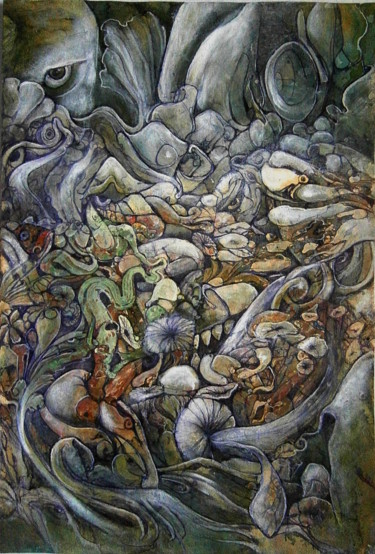 Peinture intitulée "huiles-exquises-et-…" par Pierre Paul Parmentier, Œuvre d'art originale, Huile