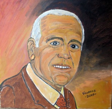 Painting titled "Autorretrato" by Ppvillegas, Original Artwork
