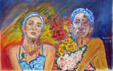 Painting titled "Women" by Ppvillegas, Original Artwork, Oil