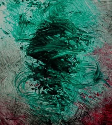 Pittura intitolato "Abstract Cloud" da Pracha Yindee, Opera d'arte originale, Acrilico