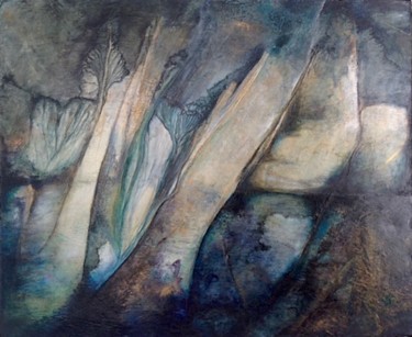 Painting titled "Technique mixtes" by Anne Duchemin, Original Artwork, Pigments