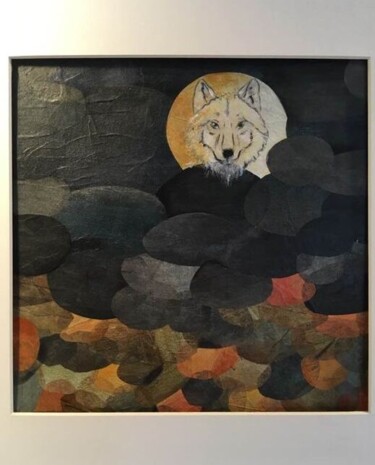 Collages intitulée "Woolf" par Anne Duchemin, Œuvre d'art originale, Collages