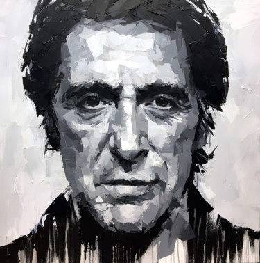 「Al Pacino」というタイトルの絵画 Anna Prasolovaによって, オリジナルのアートワーク, アクリル