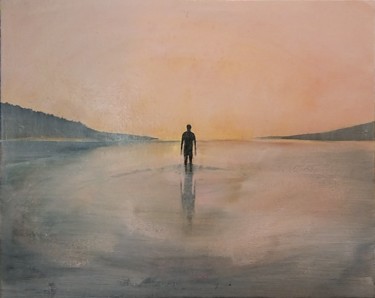 Картина под названием "Alone" - Gregor Pratneker, Подлинное произведение искусства, Масло