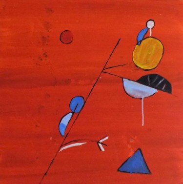 Painting titled "Hummingbird" by James Presley, Original Artwork, Acrylic