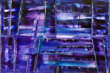 Painting titled ""Variations In Purp…" by Preston M. Smith (PMS), Original Artwork, Oil