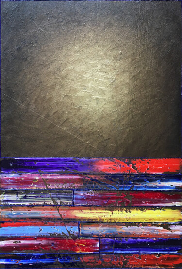 Картина под названием "Spaced Out" - Preston M. Smith (PMS), Подлинное произведение искусства, Масло